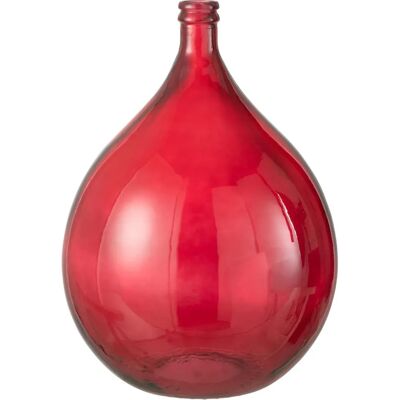 J-Line Vaas Glas Rood Large - Vase - Publicité J-Line Vaas Glas Rood Large - Vase - Publicité