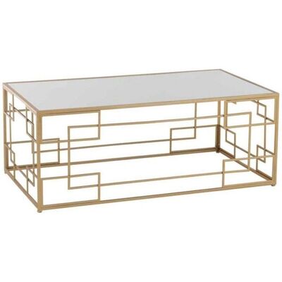 Table de salon en métal Les Tendances - 120cm - Doré - Style classique - Publicité Table de salon en métal Les Tendances - 120cm - Doré - Style classique - Publicité