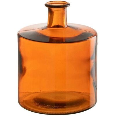 Vase en verre Wijd de J-Line - Orange Petit - Vase - Publicité Vase en verre Wijd de J-Line - Orange Petit - Vase - Publicité