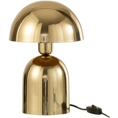 Lampe champignon en métal J-Line - Or - Décoration élégante - Publicité Lampe champignon en métal J-Line - Or - Décoration élégante - Publicité