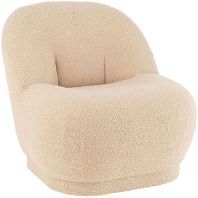 Meubles & Design MIPOLO Fauteuil Beige - Armchair - Publicité Meubles & Design MIPOLO Fauteuil Beige - Armchair - Publicité