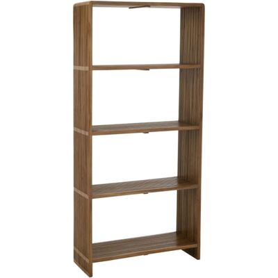 J-Line Bibliothèque en bois recyclé naturel - Étagère à 4 compartiments - Publicité J-Line Bibliothèque en bois recyclé naturel - Étagère à 4 compartiments - Publicité