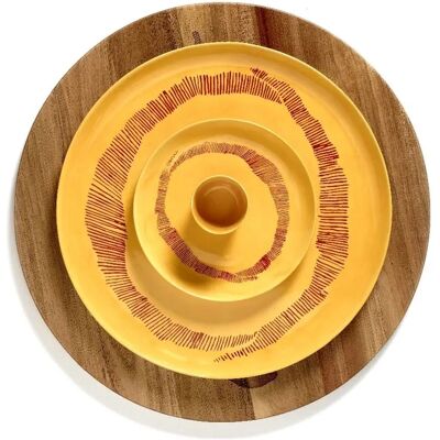 Assiette Ottolenghi Jaune Tourbillon - Serax - Publicité Assiette Ottolenghi Jaune Tourbillon - Serax - Publicité