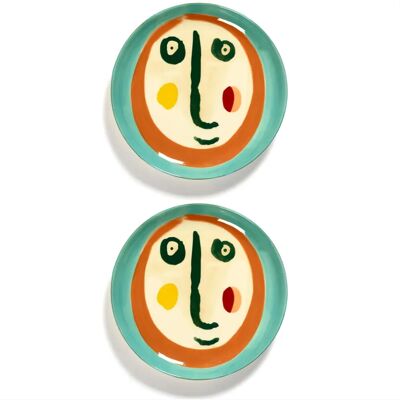 Set di 2 piatti da colazione in ceramica Ottolenghi Feast, 20cm Set di 2 piatti da colazione in ceramica Ottolenghi Feast, 20cm