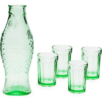 Set caraffa e bicchieri Fish&Fish di Serax - Verde Set caraffa e bicchieri Fish&Fish di Serax - Verde