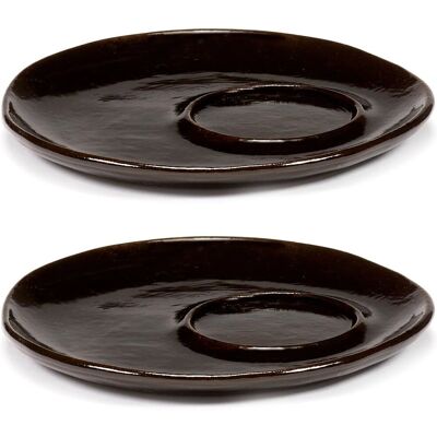 Set di stoviglie in ceramica fatta a mano Serax La Mère - Marrone Set di stoviglie in ceramica fatta a mano Serax La Mère - Marrone