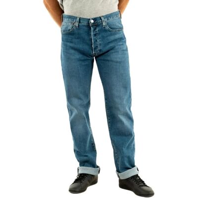 Jeans Levi's 501 Original Bleu - Style Décontracté - Publicité Jeans Levi's 501 Original Bleu - Style Décontracté - Publicité