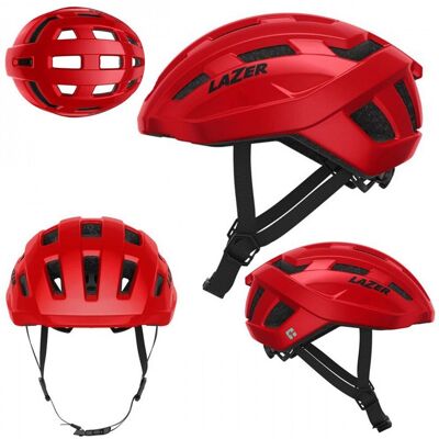 Capacete de bicicleta Lazer Temo KinetiCore Vermelho - Segurança & Ventilação Capacete de bicicleta Lazer Temo KinetiCore Vermelho - Segurança & Ventilação