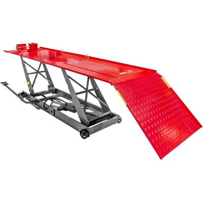 Table de Levage Moto - 450kg, 2200x680mm, Mobile - Publicité Table de Levage Moto - 450kg, 2200x680mm, Mobile - Publicité