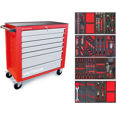 Servante d'atelier MW Tools 211 pièces - Rangement robuste - Publicité Servante d'atelier MW Tools 211 pièces - Rangement robuste - Publicité