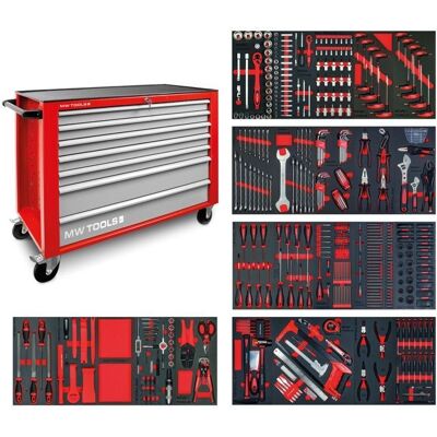 MW Tools Grand Armoire d'Atelier XL 514 pièces - Acier robuste - Publicité MW Tools Grand Armoire d'Atelier XL 514 pièces - Acier robuste - Publicité