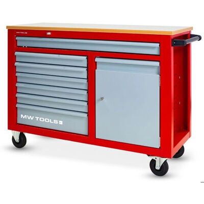 MW Tools GW107K Armoire d'atelier - Rouge et gris, 7 tiroirs & 1 armoire - Publicité MW Tools GW107K Armoire d'atelier - Rouge et gris, 7 tiroirs & 1 armoire - Publicité