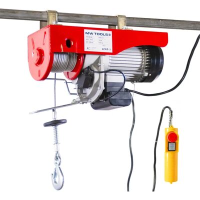 Palans électrique à câble MW Tools SH100018 - 500/990kg, 18m - Publicité Palans électrique à câble MW Tools SH100018 - 500/990kg, 18m - Publicité