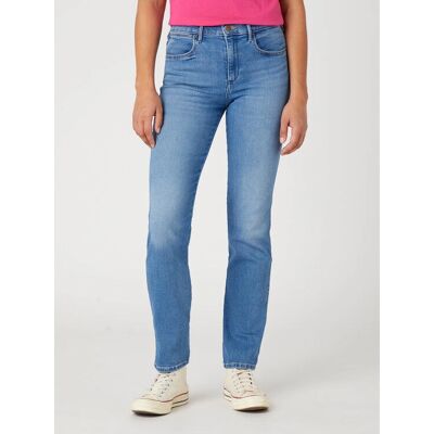 Spodnie Wrangler W26LCY37M Slim Niebieskie - Spodnie Spodnie Wrangler W26LCY37M Slim Niebieskie - Spodnie
