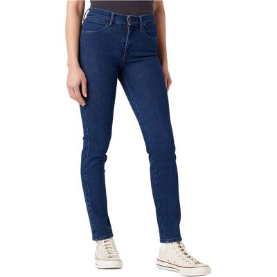 Jeans slim niebieskie Wrangler 30x32 - Spodnie damskie Jeans slim niebieskie Wrangler 30x32 - Spodnie damskie
