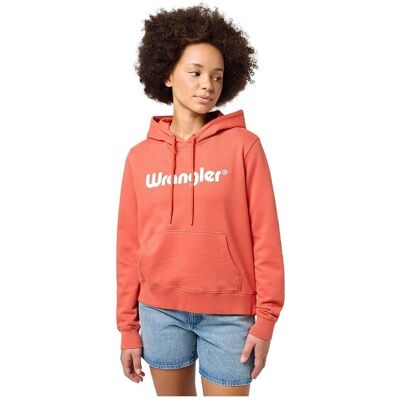 Wrangler 112350336 Oranje Hoodie - Hoodie Wrangler 112350336 Oranje Hoodie - Hoodie