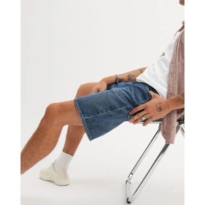 Levi's 468 Stay Loose Szorty - ciemnoniebieskie Levi's 468 Stay Loose Szorty - ciemnoniebieskie
