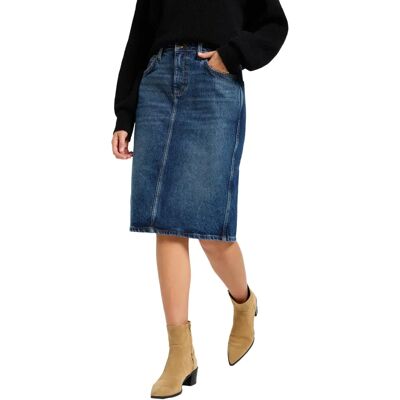 Jupe midi bleue Lee W29 - Jupe Jupe midi bleue Lee W29 - Jupe