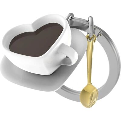 Metalmorphose - Porte-clés en métal 'Love Coffee' - Publicité Metalmorphose - Porte-clés en métal 'Love Coffee' - Publicité