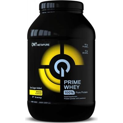 QNT Prime Whey Protein Powder - 908g - Banana - Whey Isolate - Protein for Muscle QNT Prime Whey Protein Powder - 908g - Banana - Whey Isolate - Protein for Muscle