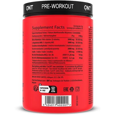 QNT Pre-Workout Powder PUMP RX Extra Concentrated - Red Fruits QNT Pre-Workout Powder PUMP RX Extra Concentrated - Red Fruits
