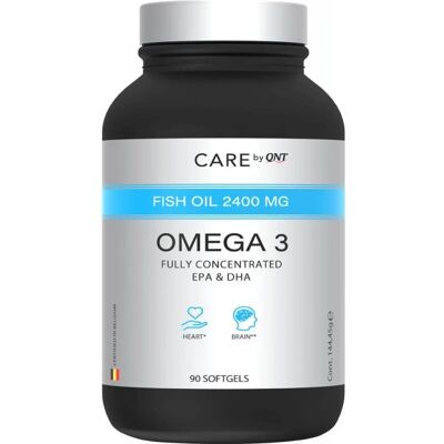 QNT Omega 3 - Fish Oil Softgels - Supports Heart & Brain - 90 Capsules QNT Omega 3 - Fish Oil Softgels - Supports Heart & Brain - 90 Capsules