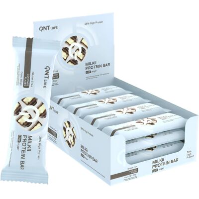QNT Barretta Proteica Brownie - Alta Proteina, Basso Zucchero - 60g QNT Barretta Proteica Brownie - Alta Proteina, Basso Zucchero - 60g