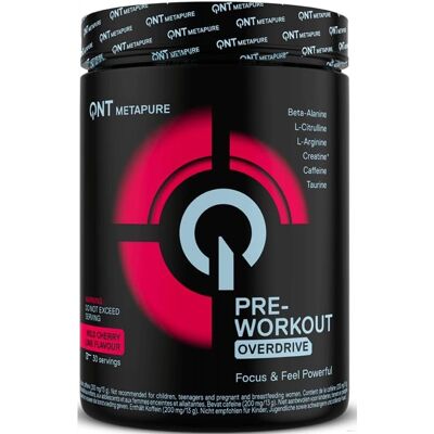 QNT Pre-Workout Overdrive - Cerise Lime - Complément d'entraînement - Publicité QNT Pre-Workout Overdrive - Cerise Lime - Complément d'entraînement - Publicité