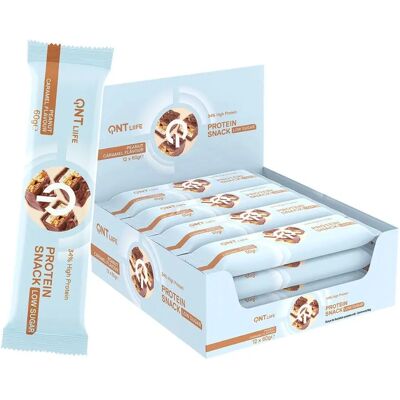QNT Protein Bar - Peanut Caramel - Low Sugar - 12x60g QNT Protein Bar - Peanut Caramel - Low Sugar - 12x60g