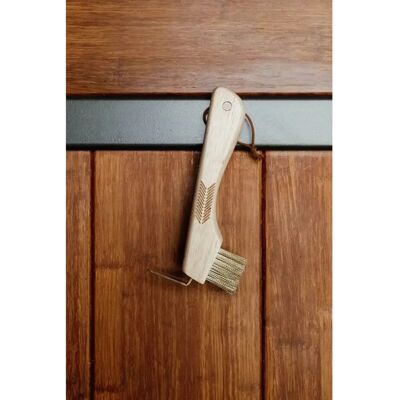Kentucky Horsewear - Hufkratzer Metal Brush Magnet - Marron - Hoof pick - Publicité Kentucky Horsewear - Hufkratzer Metal Brush Magnet - Marron - Hoof pick - Publicité