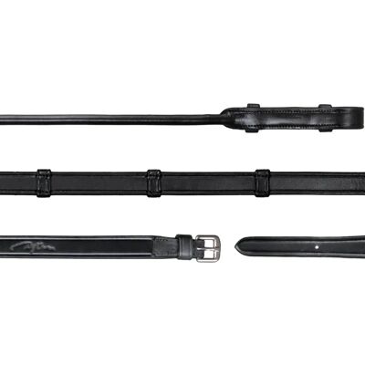 Dyón Vollleder Kollektion 5/8 Reithalfter - Elegante Schwarze Zügel Dyón Vollleder Kollektion 5/8 Reithalfter - Elegante Schwarze Zügel