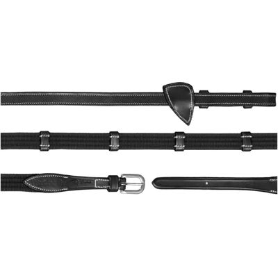 Dyon Modell - Leder-Webzügel - Silber - Zügel Dyon Modell - Leder-Webzügel - Silber - Zügel
