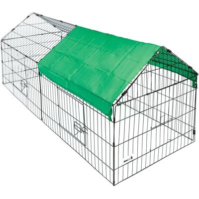 Valla metálica para conejos - 180x75x75cm - Exterior resistente Valla metálica para conejos - 180x75x75cm - Exterior resistente