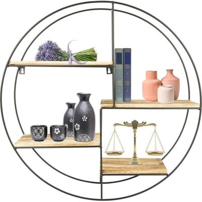 Estantería de Pared de Metal Industrial Moderna Bakaji MaxxHome - 3 Estantes para Sala y Cocina Estantería de Pared de Metal Industrial Moderna Bakaji MaxxHome - 3 Estantes para Sala y Cocina