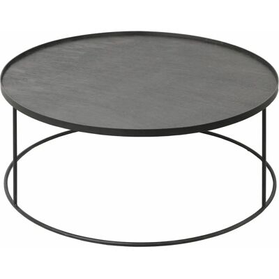 Tavolino Ethnicraft Tray - Nero - Design Versatile Tavolino Ethnicraft Tray - Nero - Design Versatile