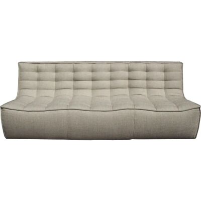 Divano modulare Ethnicraft N701 a 3 posti - Beige - Designer Jacques Deneef Divano modulare Ethnicraft N701 a 3 posti - Beige - Designer Jacques Deneef