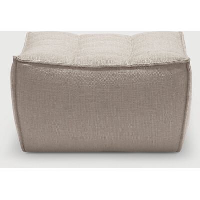 Canapé et Pouf N701 d'Ethnicraft - Beige - Design Modulaire - Publicité Canapé et Pouf N701 d'Ethnicraft - Beige - Design Modulaire - Publicité