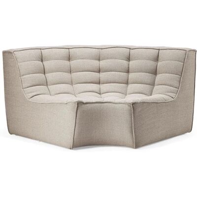 Divano modulare N701 di Ethnicraft - Angolo rotondo - Beige Divano modulare N701 di Ethnicraft - Angolo rotondo - Beige