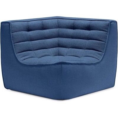 Canapé d'angle Ethnicraft N701 - Bleu - Designer Jacques Deneef - Publicité Canapé d'angle Ethnicraft N701 - Bleu - Designer Jacques Deneef - Publicité
