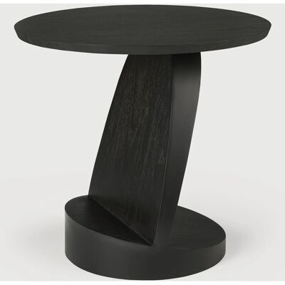 Table d'appoint ronde noire Ethnicraft Oblic - Publicité Table d'appoint ronde noire Ethnicraft Oblic - Publicité
