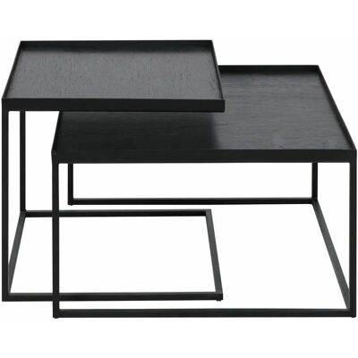 Ethnicraft - Tables basses en métal carrées S/L - Mobilier - Publicité Ethnicraft - Tables basses en métal carrées S/L - Mobilier - Publicité