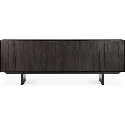 Ethnicraft Teak Mosaic Kommode - 4-türig Ethnicraft Teak Mosaic Kommode - 4-türig