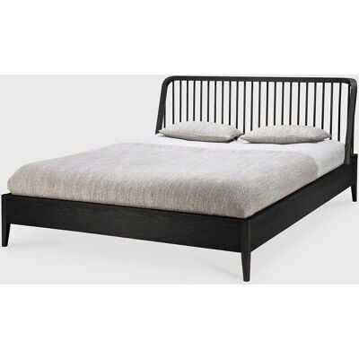 Ethnicraft Spindle Bett - Schwarz - King - Bett Ethnicraft Spindle Bett - Schwarz - King - Bett