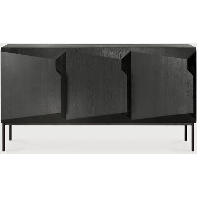 Ethnicraft Eik Trapp Sideboard - Svart - 3 Dører Ethnicraft Eik Trapp Sideboard - Svart - 3 Dører