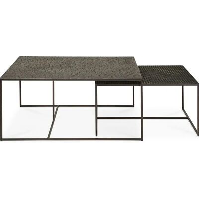 Ethnicraft - Pentagon - Svart - Minerale - Table Ethnicraft - Pentagon - Svart - Minerale - Table