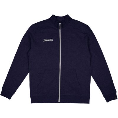Spalding Men's Blue Flow Zipper Training Jacket - Jacket Spalding Men's Blue Flow Zipper Training Jacket - Jacket