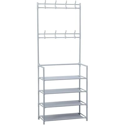 Herzberg Marka Segmentowany Wieszaki na Ubrania z 4 Półkami - 60x155cm Herzberg Marka Segmentowany Wieszaki na Ubrania z 4 Półkami - 60x155cm