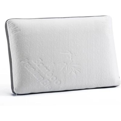 Almohada de Espuma de Memoria de Bambú Blanco Herzberg - Almohada Almohada de Espuma de Memoria de Bambú Blanco Herzberg - Almohada