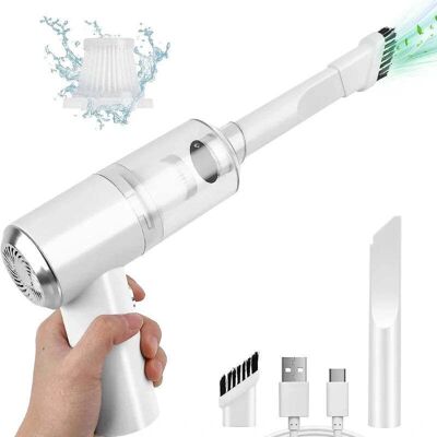 Herzberg HG-04005 - Aspirateur à Main Sans Fil Rechargeable - Publicité Herzberg HG-04005 - Aspirateur à Main Sans Fil Rechargeable - Publicité