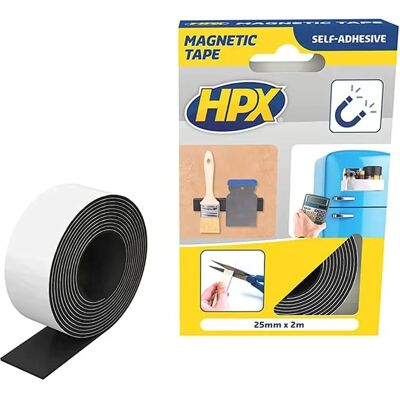 HPX Magnetband 25mm x 2m - Selbstklebend Innen/Außen HPX Magnetband 25mm x 2m - Selbstklebend Innen/Außen